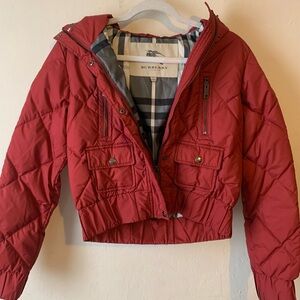 Burberry women's waist length jacket fits xs-s